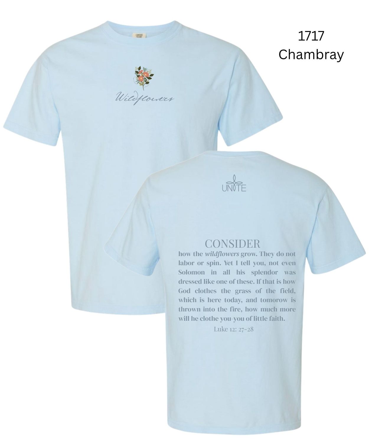 Chambray Wildflower Tee