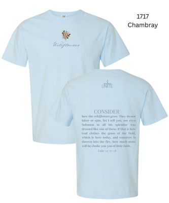 Chambray Wildflower Tee