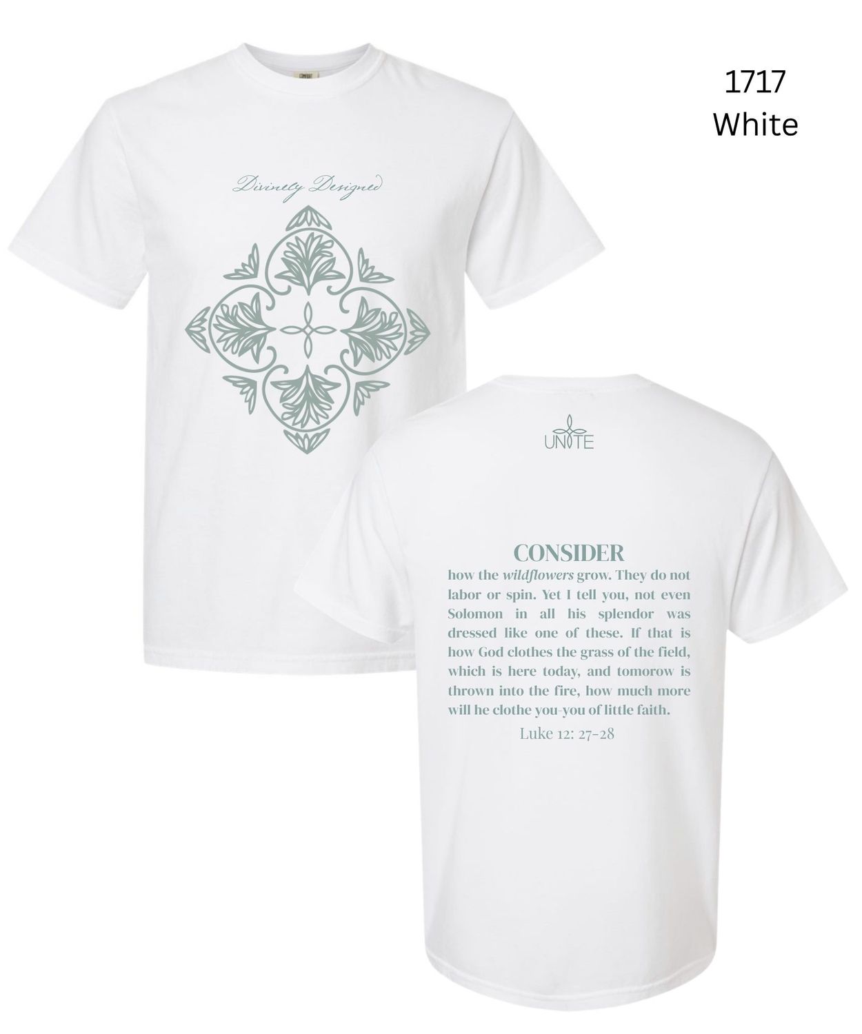 White Consider Tee