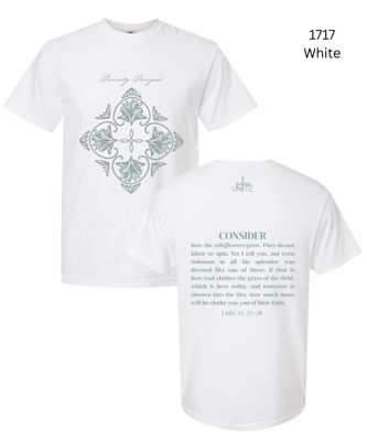 White Consider Tee