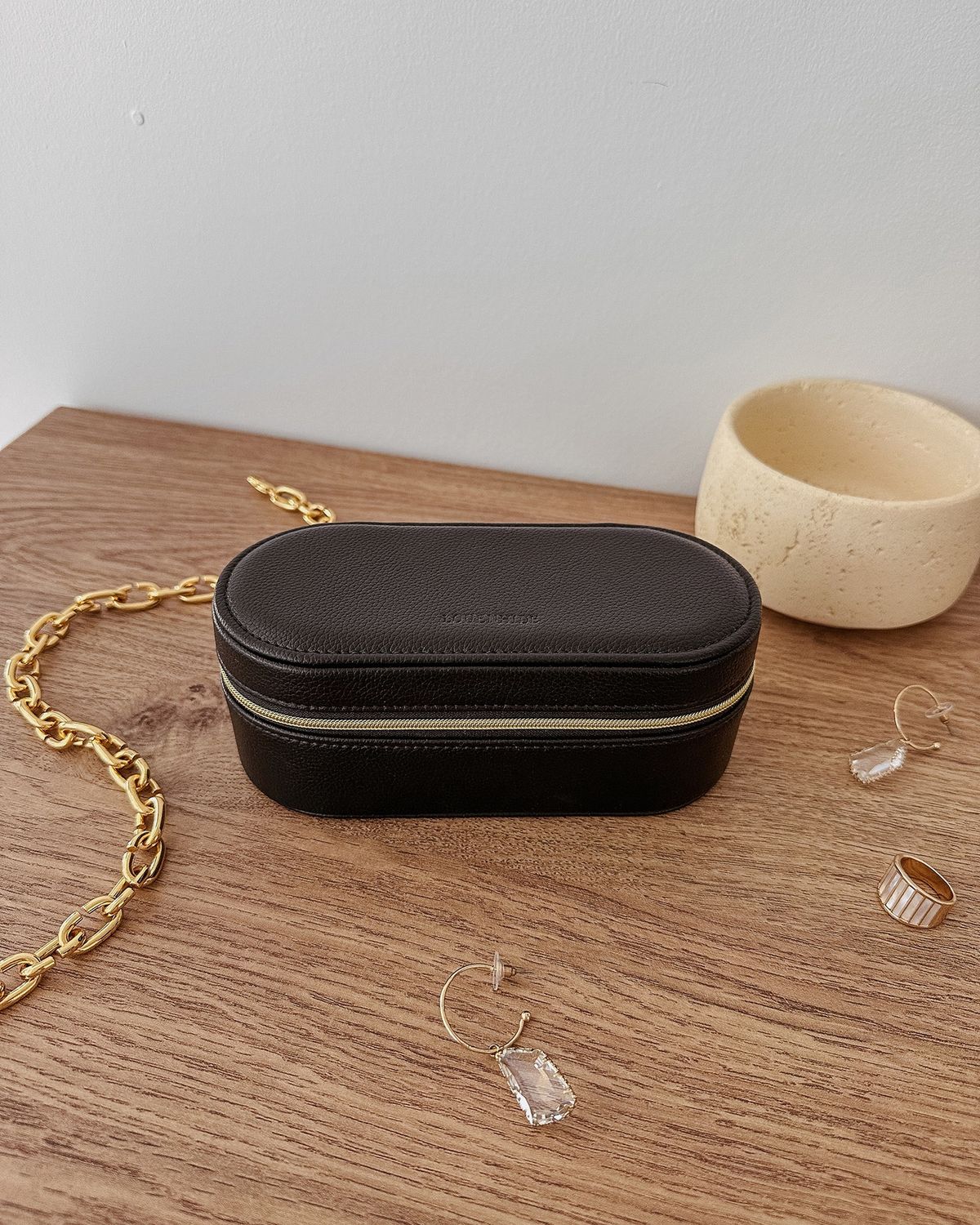 Charlee Jewelry Box, Color: Black
