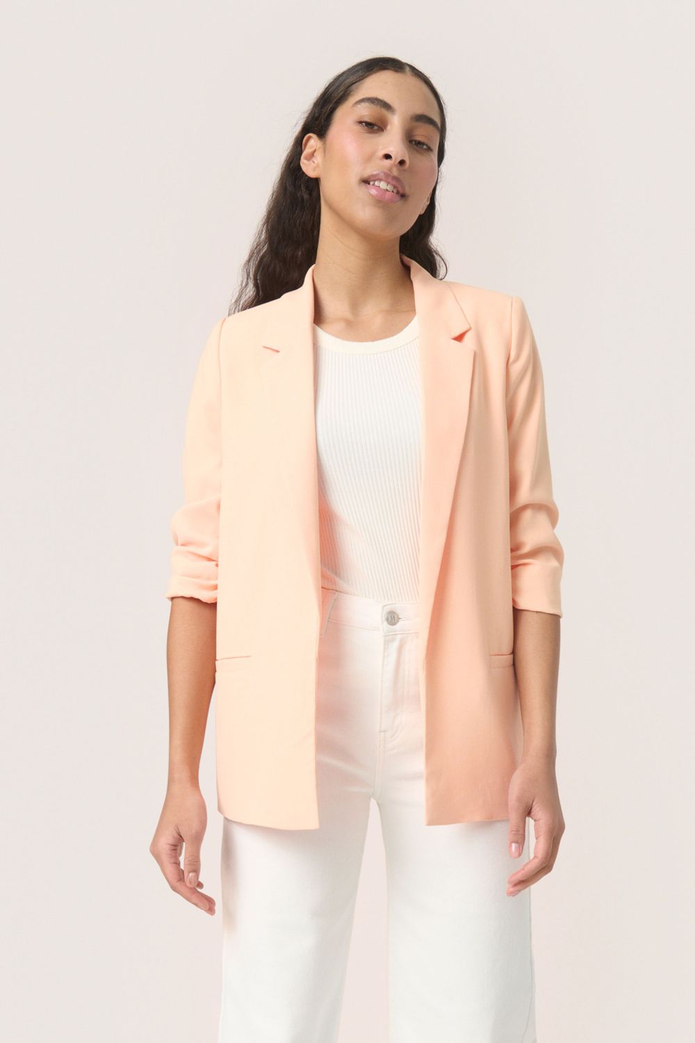 SLShirley Blazer, Color: Apricot Ice, Size: XS