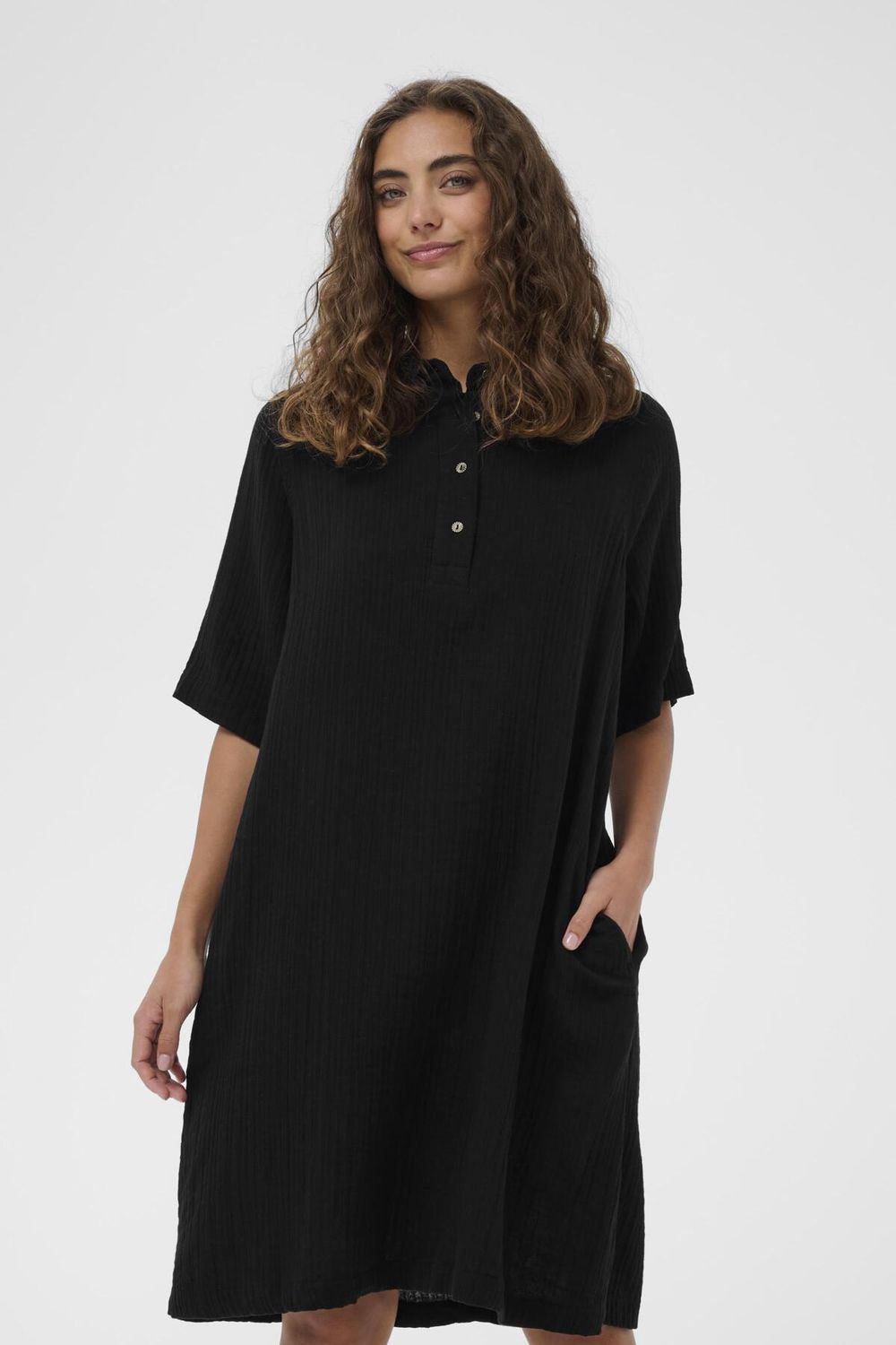 CUtala Elina Short Dress, Color: Black, Size: XS
