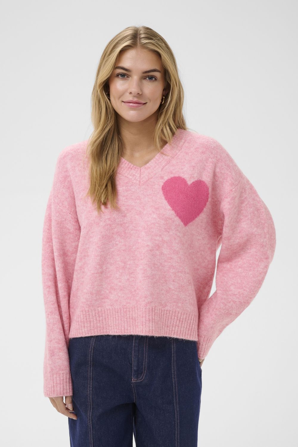 PariaSZ V-Neck Pullover, Color: Bonbon, Size: M