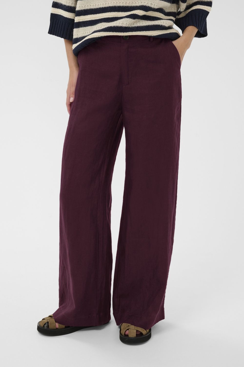 NinnesPW Pants, Color: Fig, Size: 34