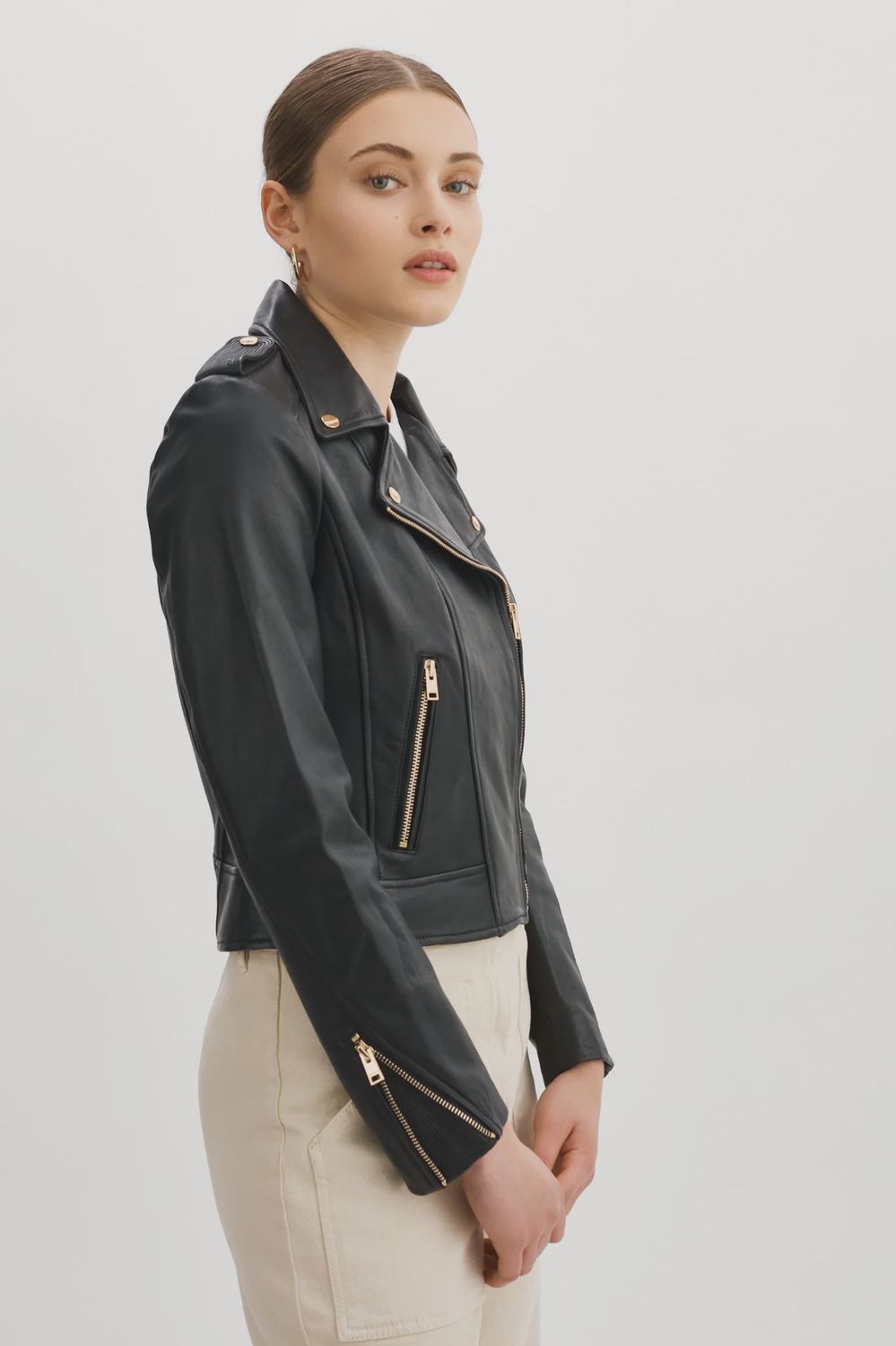 Donna Leather Jkt