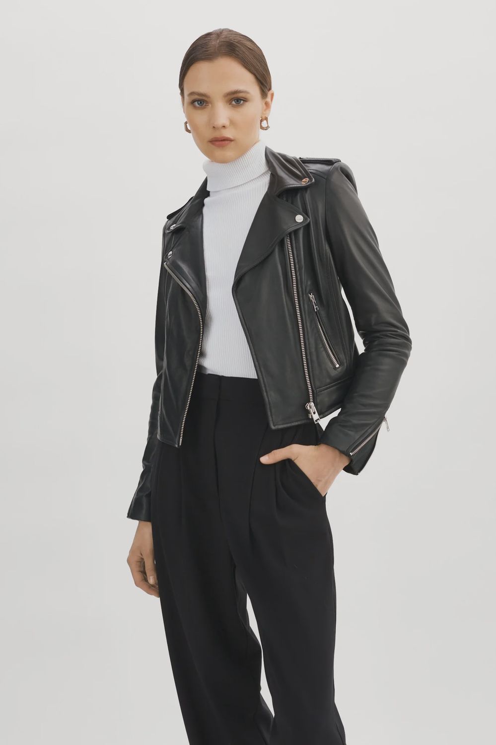 Donna Leather Jkt