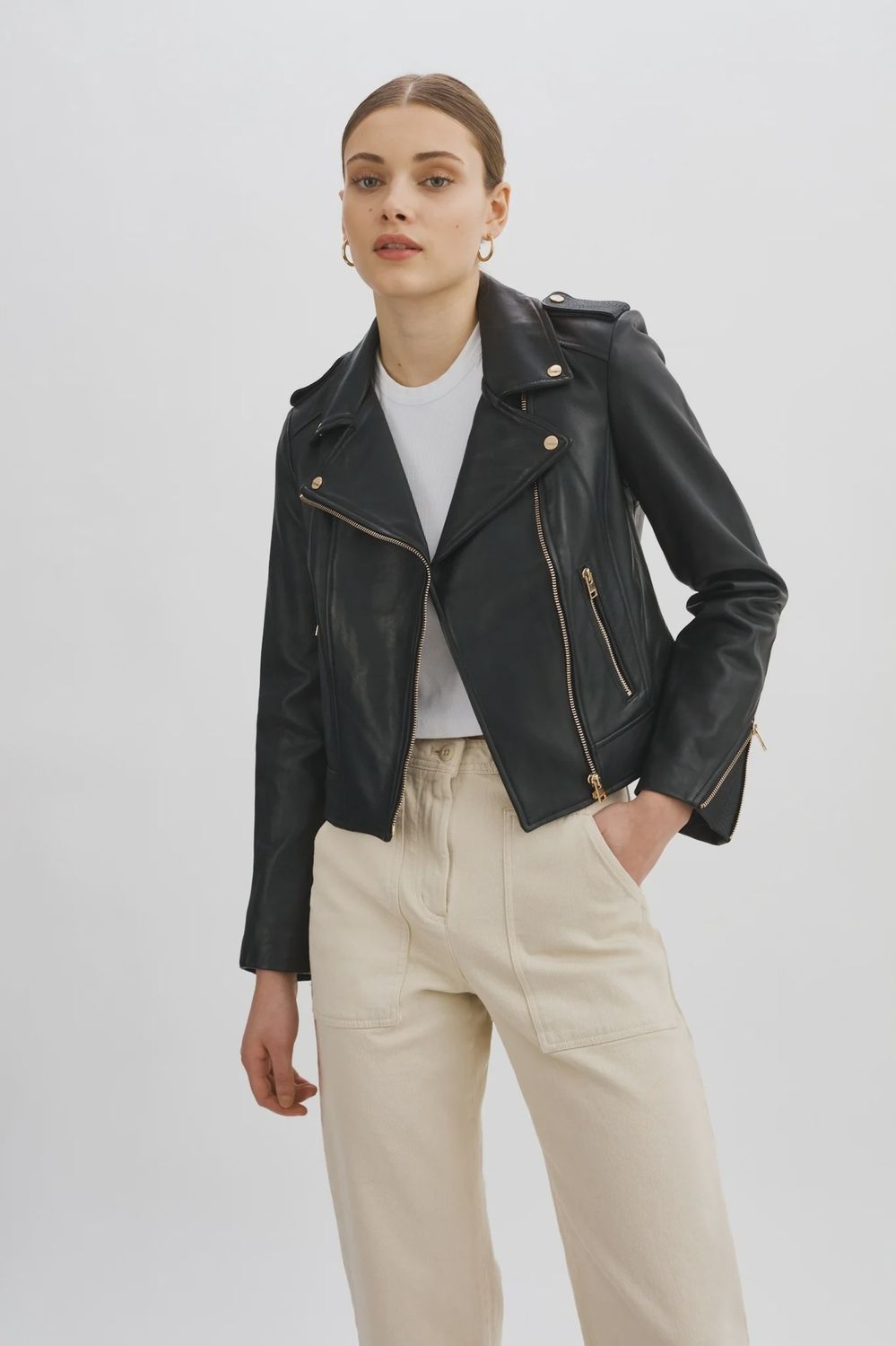 Donna Leather Jkt