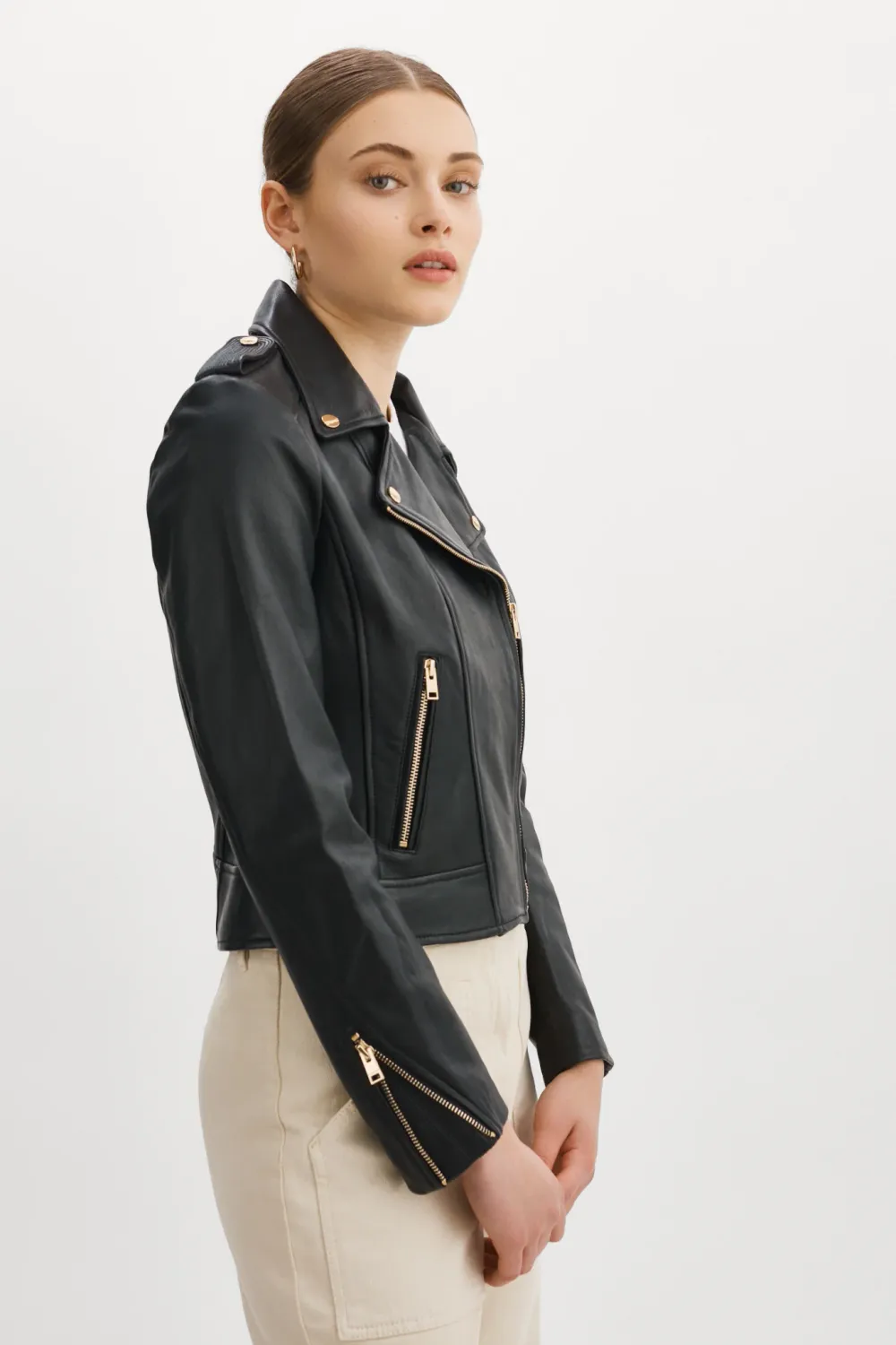 Donna Leather Jkt