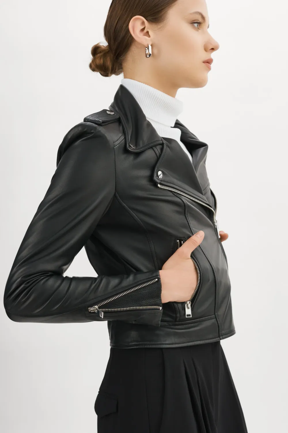 Donna Leather Jkt