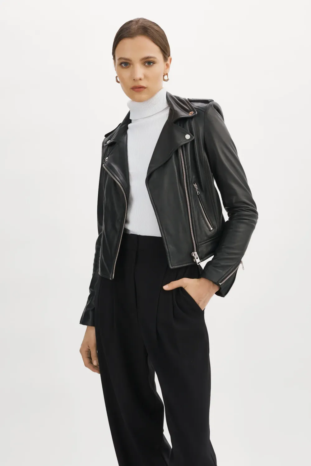 Donna Leather Jkt