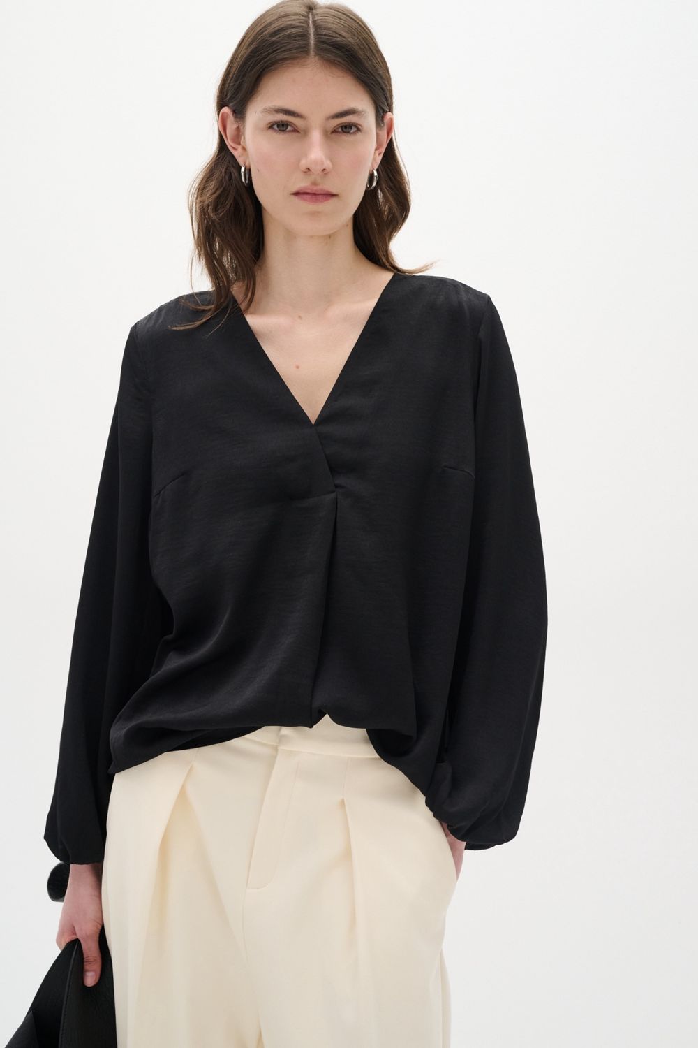 RindaIW Blouse, Color: Black, Size: 34