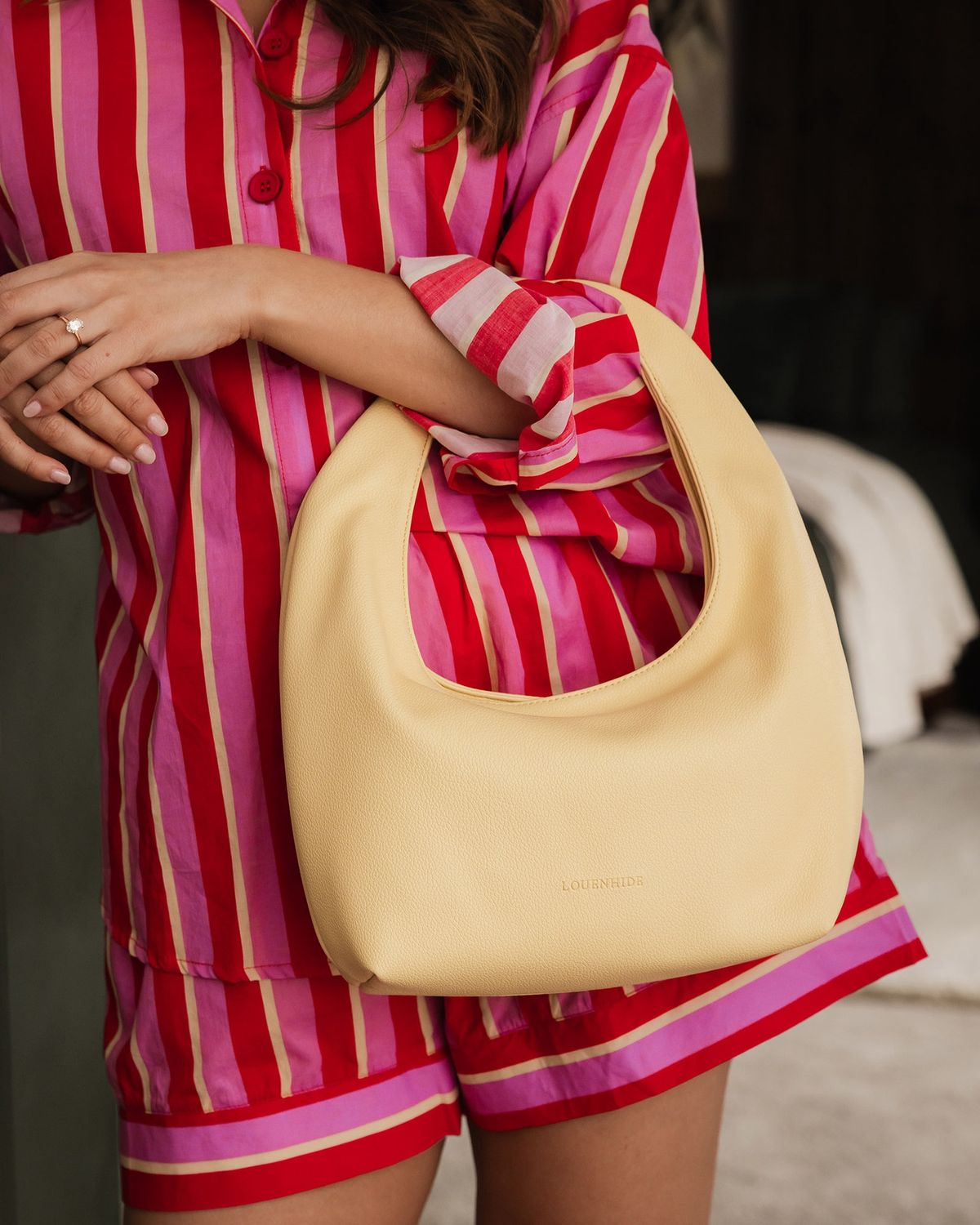 Mini Monaco Shoulder Bag, Color: Butter Yellow