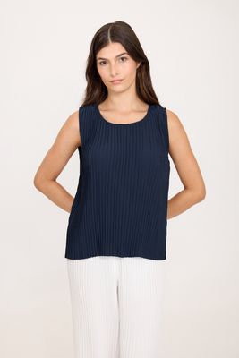 P0111 SLess Plisse Top
