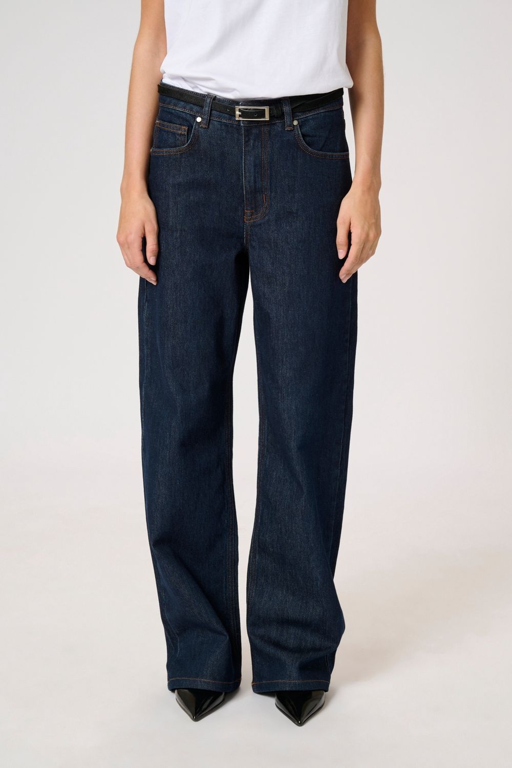 05 THE LOUIS 139 HIGH WIDE, Color: Dark Blue Un-Wash, Size: 24