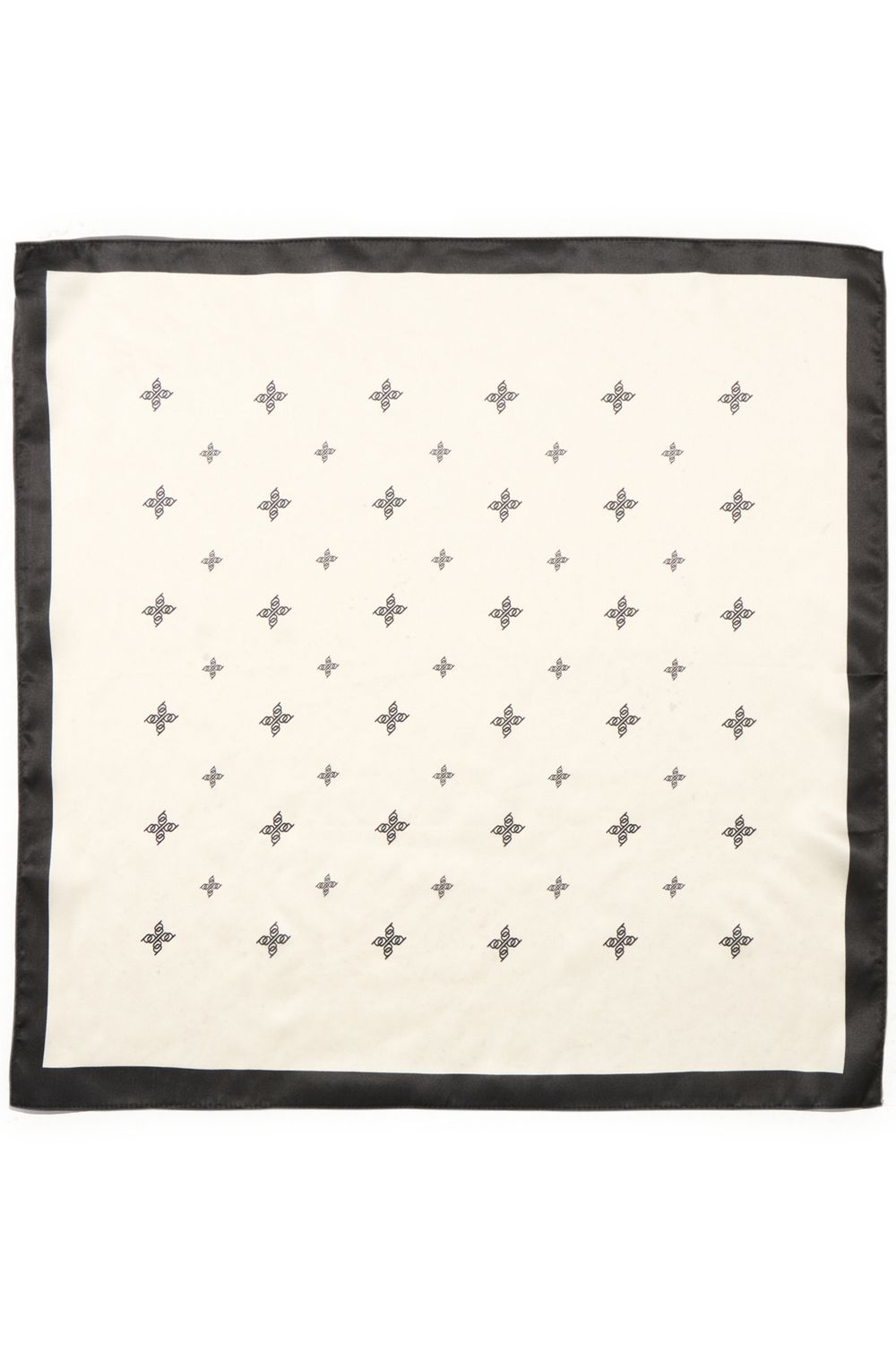 BYWIOLETTA LOGO SCARF, Color: BIRCH/BLACK LOGO, Size: ONE