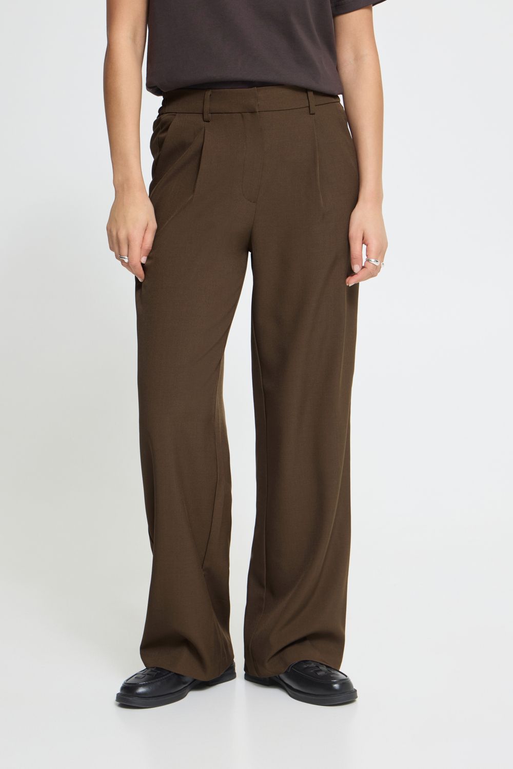 IHFAVA WIDE PA, Color: Slate Black Melange, Size: 34