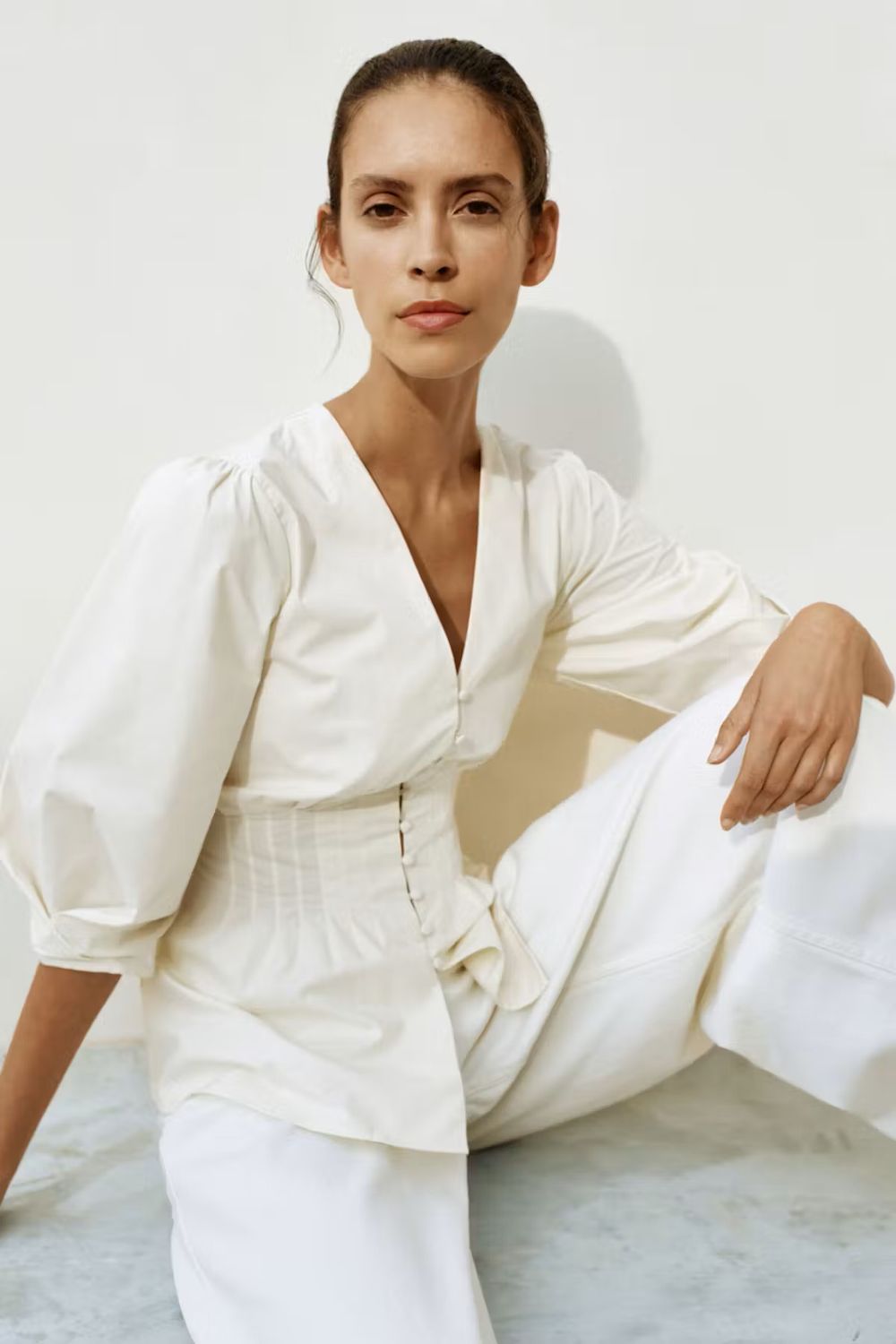 HAZEIW FITTED BLOUSE