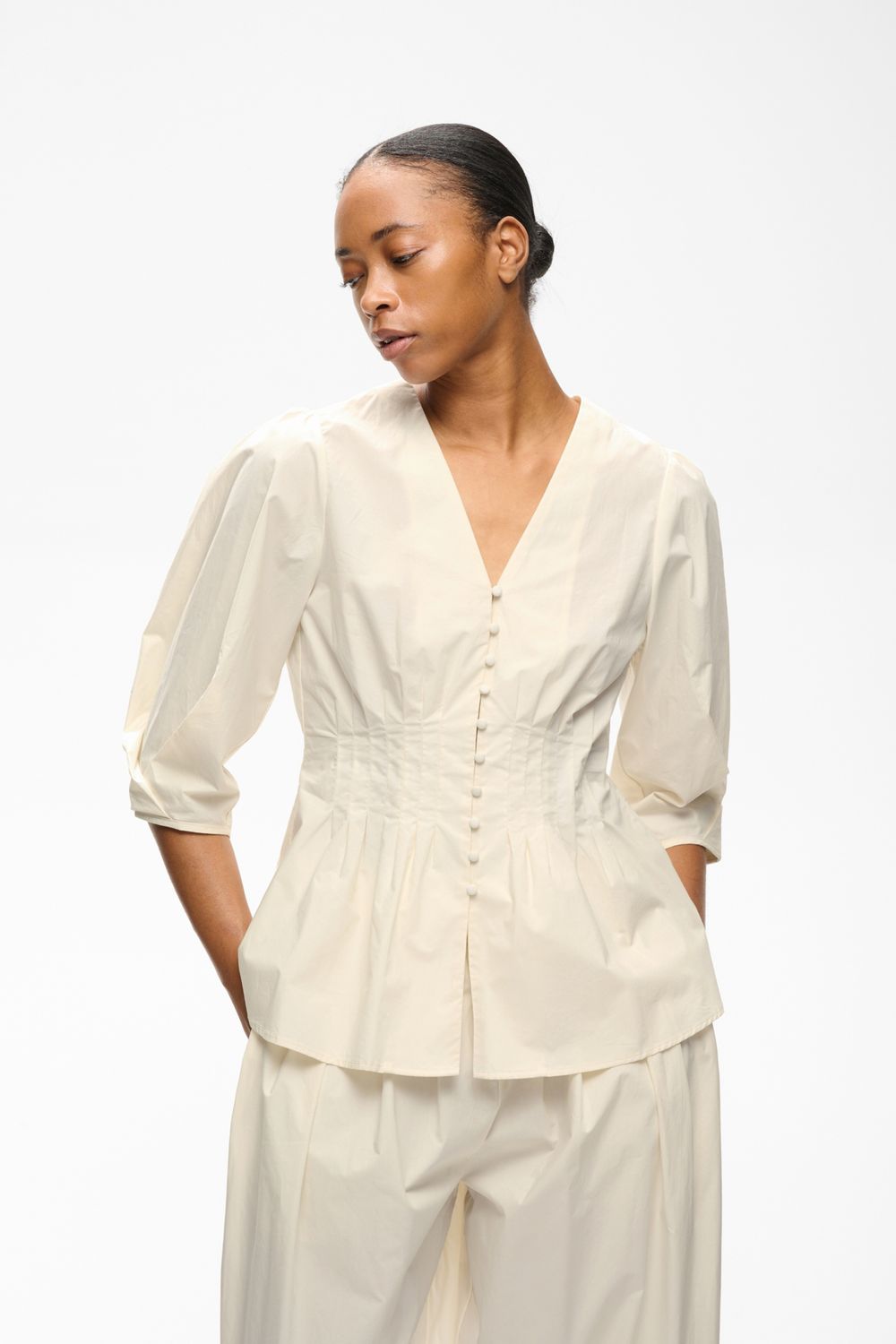 HAZEIW FITTED BLOUSE