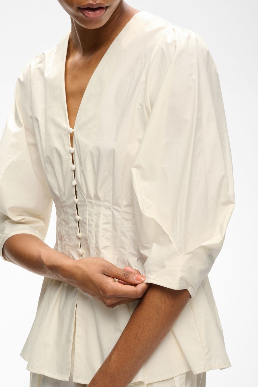 HAZEIW FITTED BLOUSE