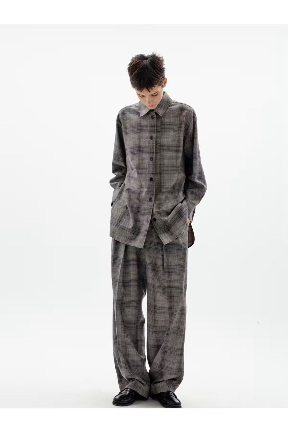 CHECKIEIW STRAIGHT PANT