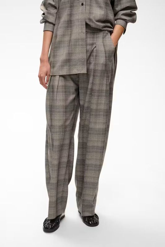 CHECKIEIW STRAIGHT PANT
