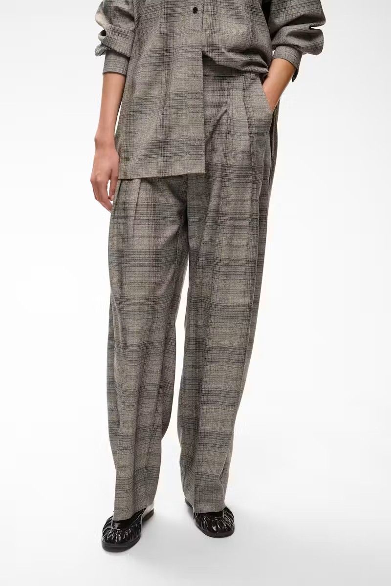 CHECKIEIW STRAIGHT PANT