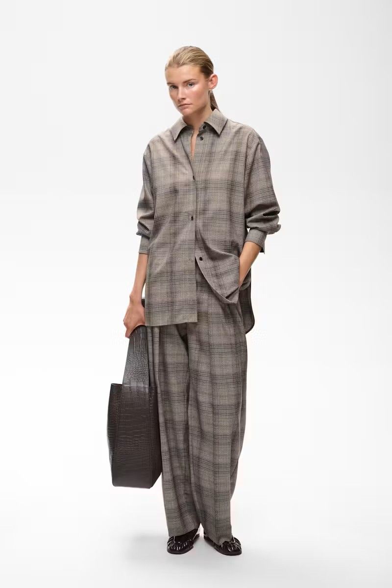 CHECKIEIW STRAIGHT PANT