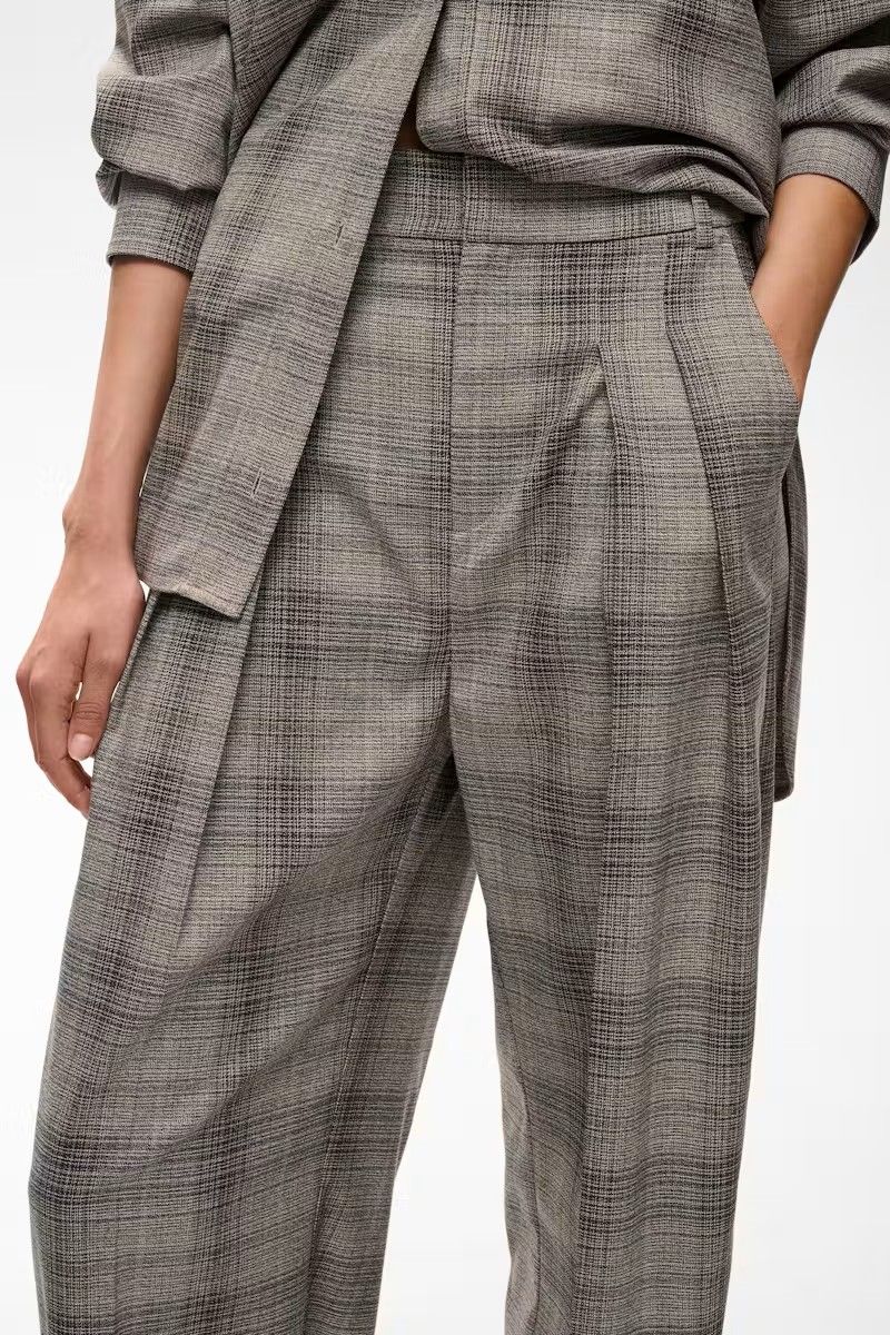 CHECKIEIW STRAIGHT PANT