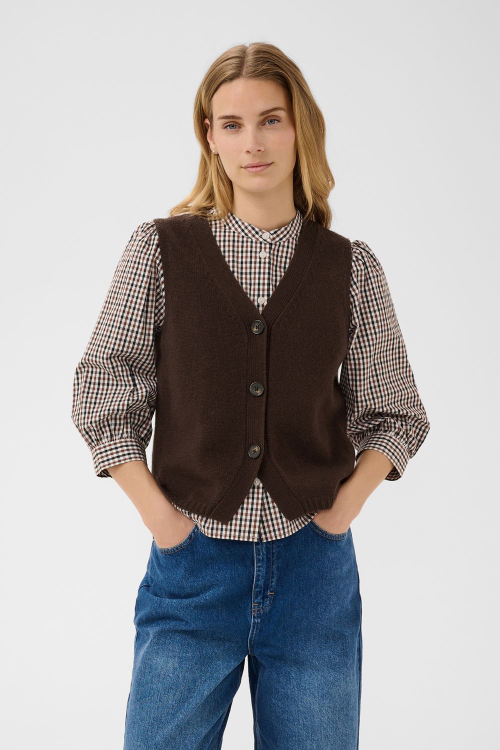 SylvaPW Waistcoat, Color: Mole', Size: XS