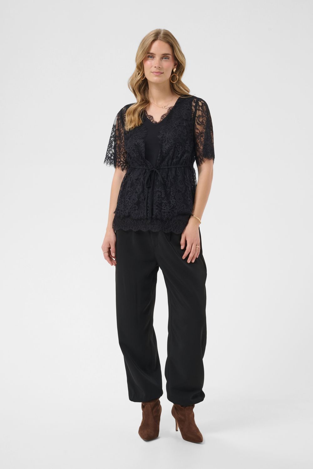 CRSaffron Lace Blouse