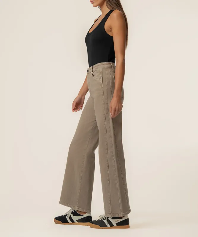 MEG HIGH RISE WIDE LEG SIDE PANEL