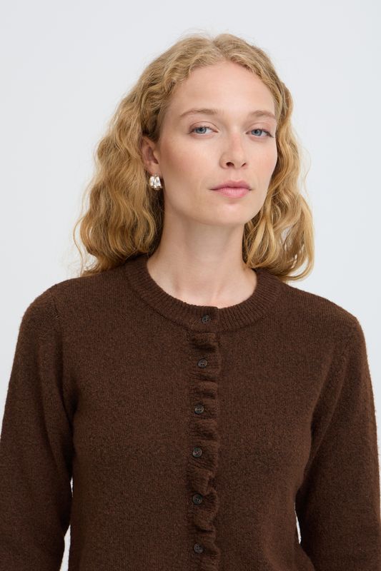 BYOFIRA FRILL CARDIGAN