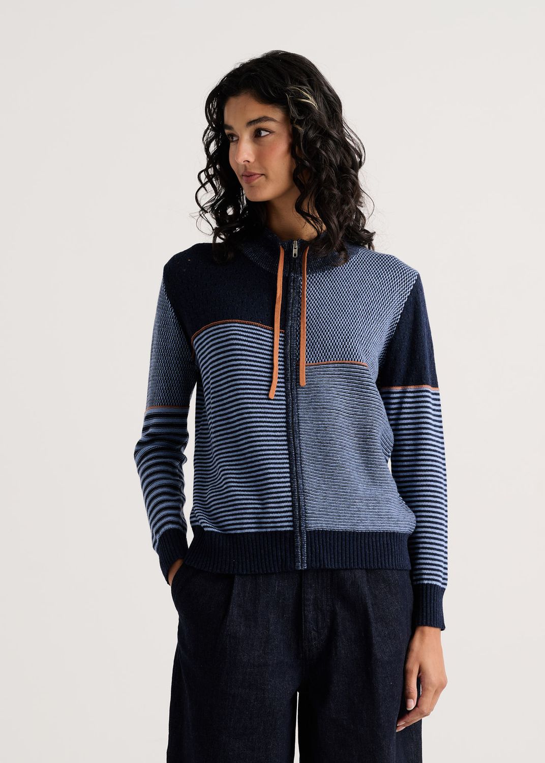 Knit Zip Cardi