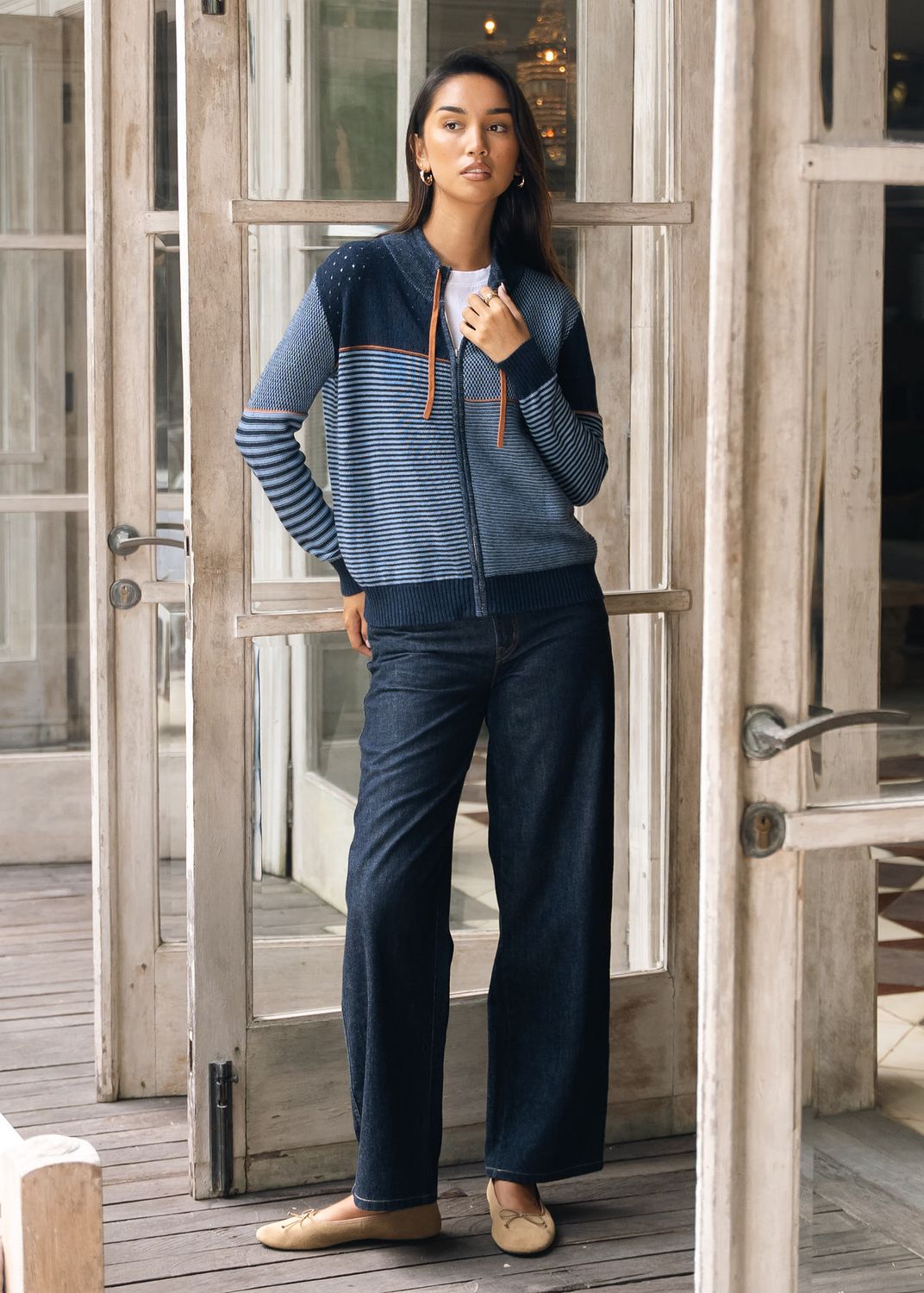 Knit Zip Cardi