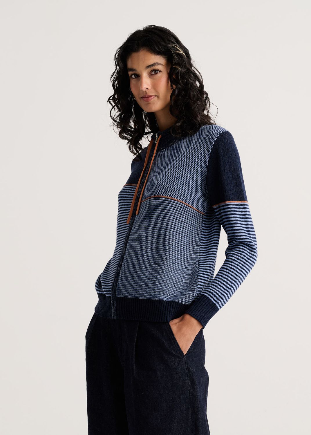 Knit Zip Cardi