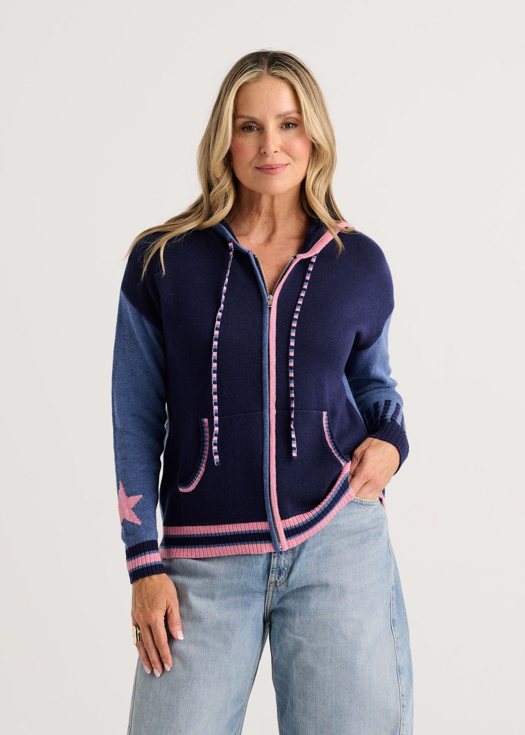Stars Zip-Up Hoodie