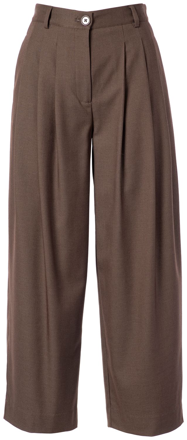 Paula Trousers, Color: Dark Brown, Size: 34