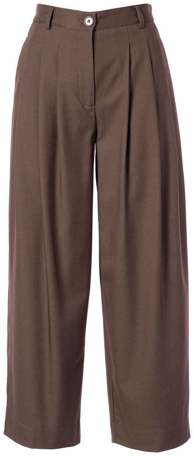Paula Trousers, Color: Dark Brown, Size: 34