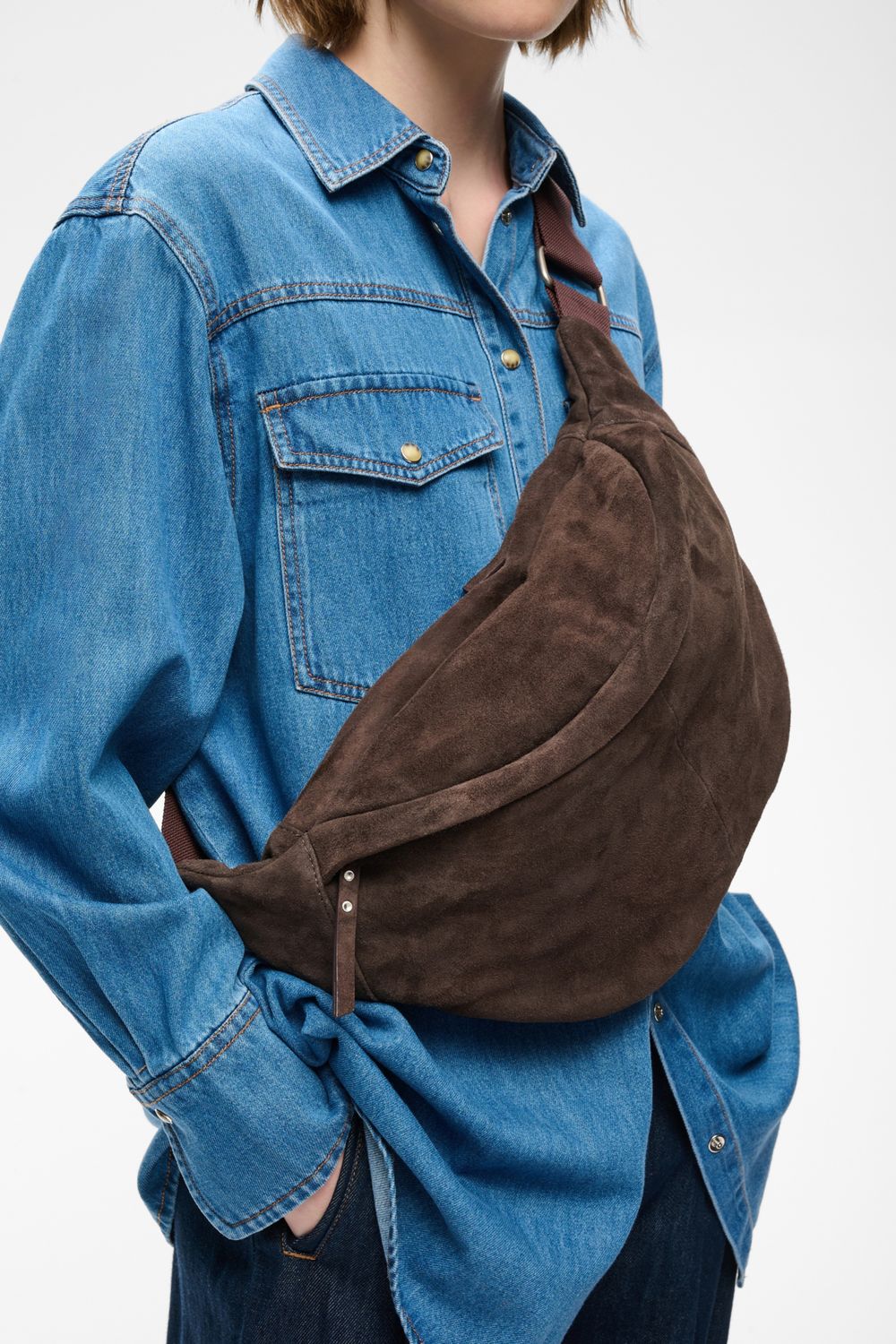 RASIDAIW SUEDE BUMBAG