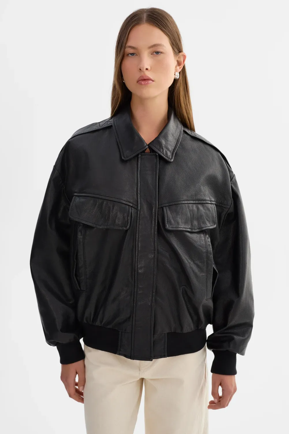 Trevanna Bomber Jacket, Color: Black, Size: M