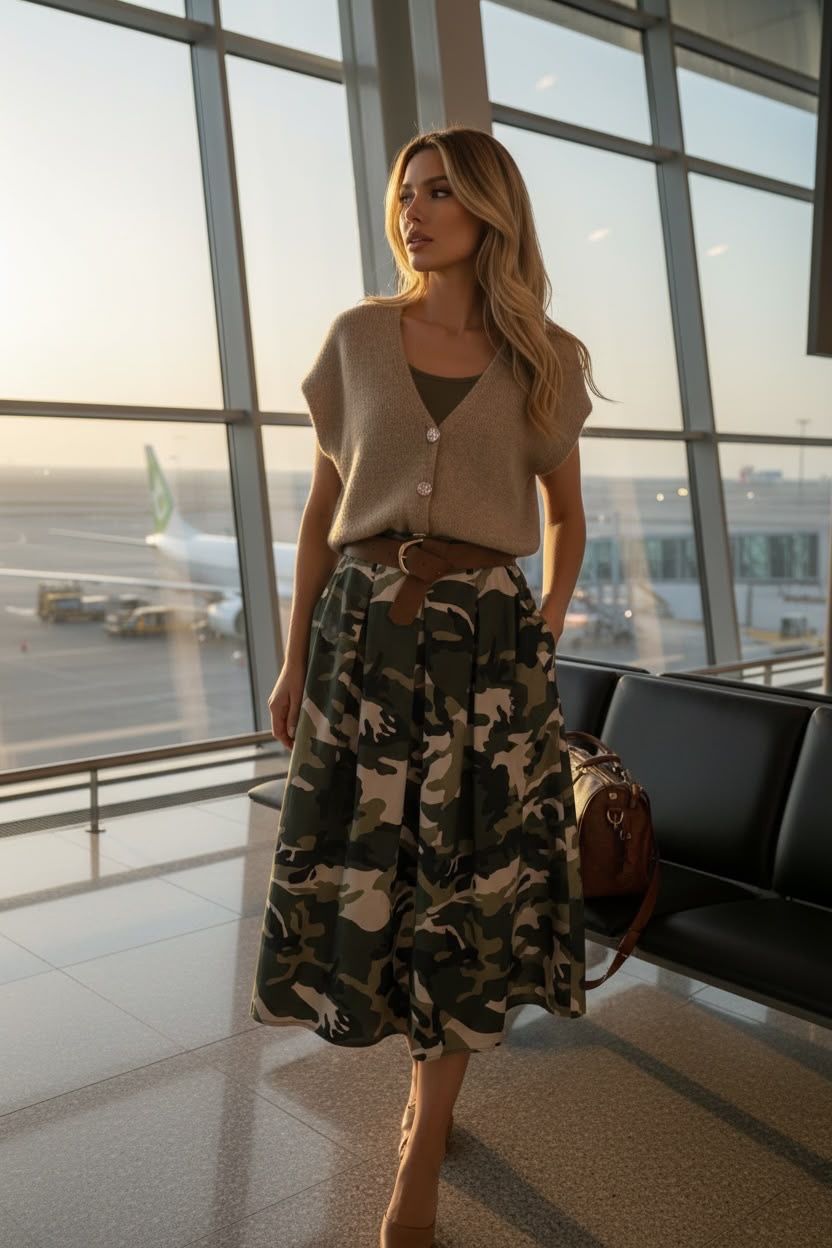 Rok met legerprint