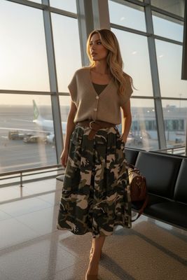 Rok met legerprint