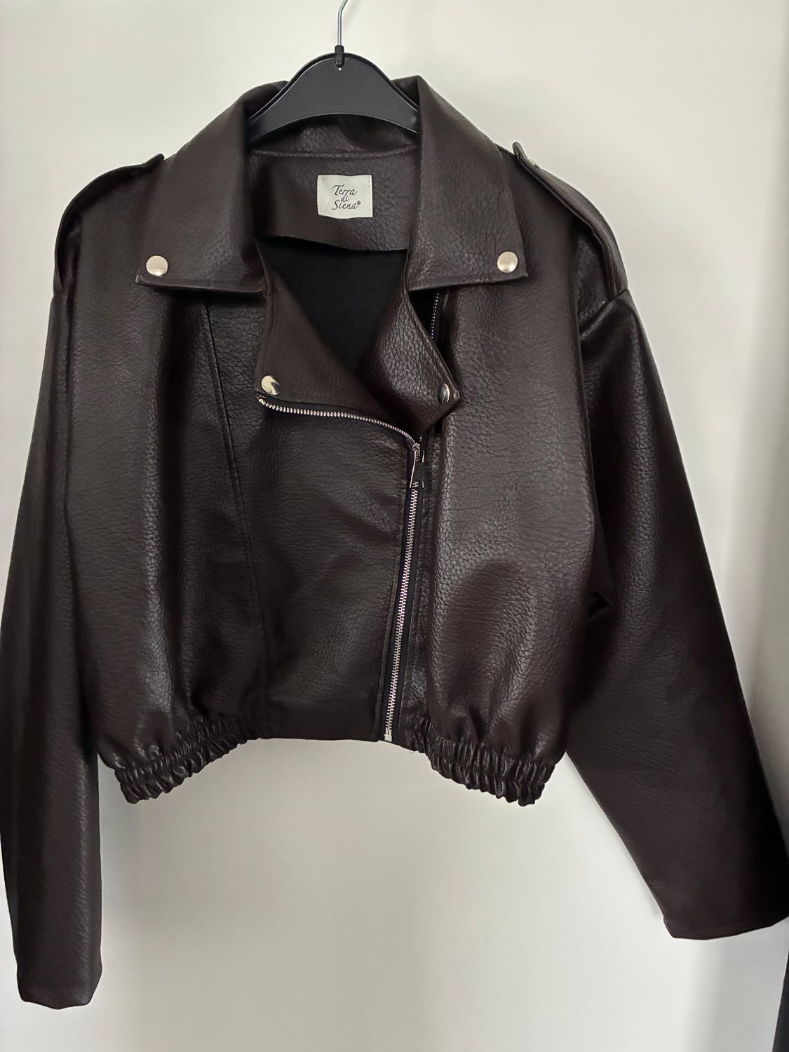 Jas bruin leatherlook