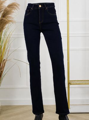 Straight Stretch Jeans – Denim Blue