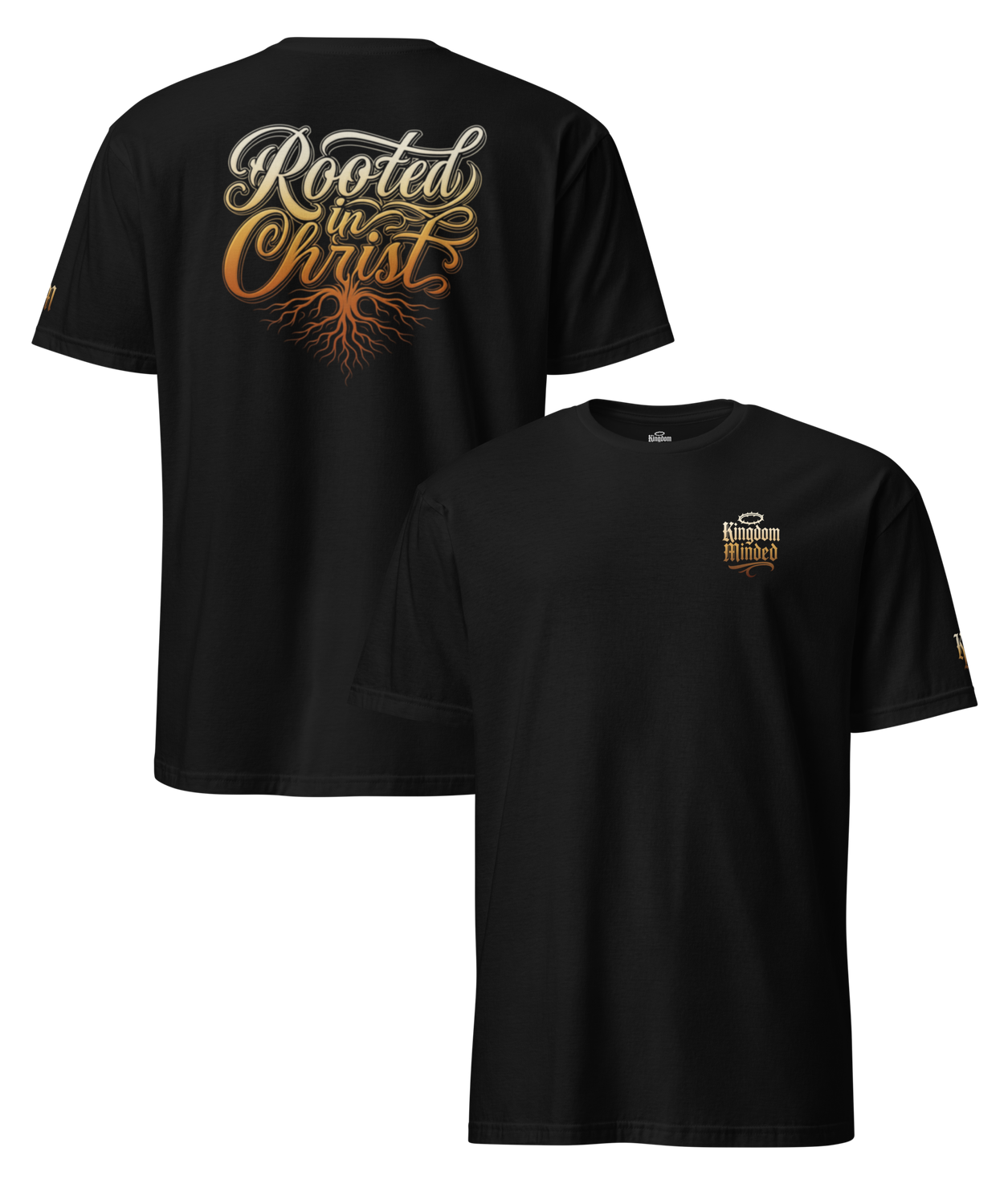 Rooted In Christ Short Sleeve Premium Design