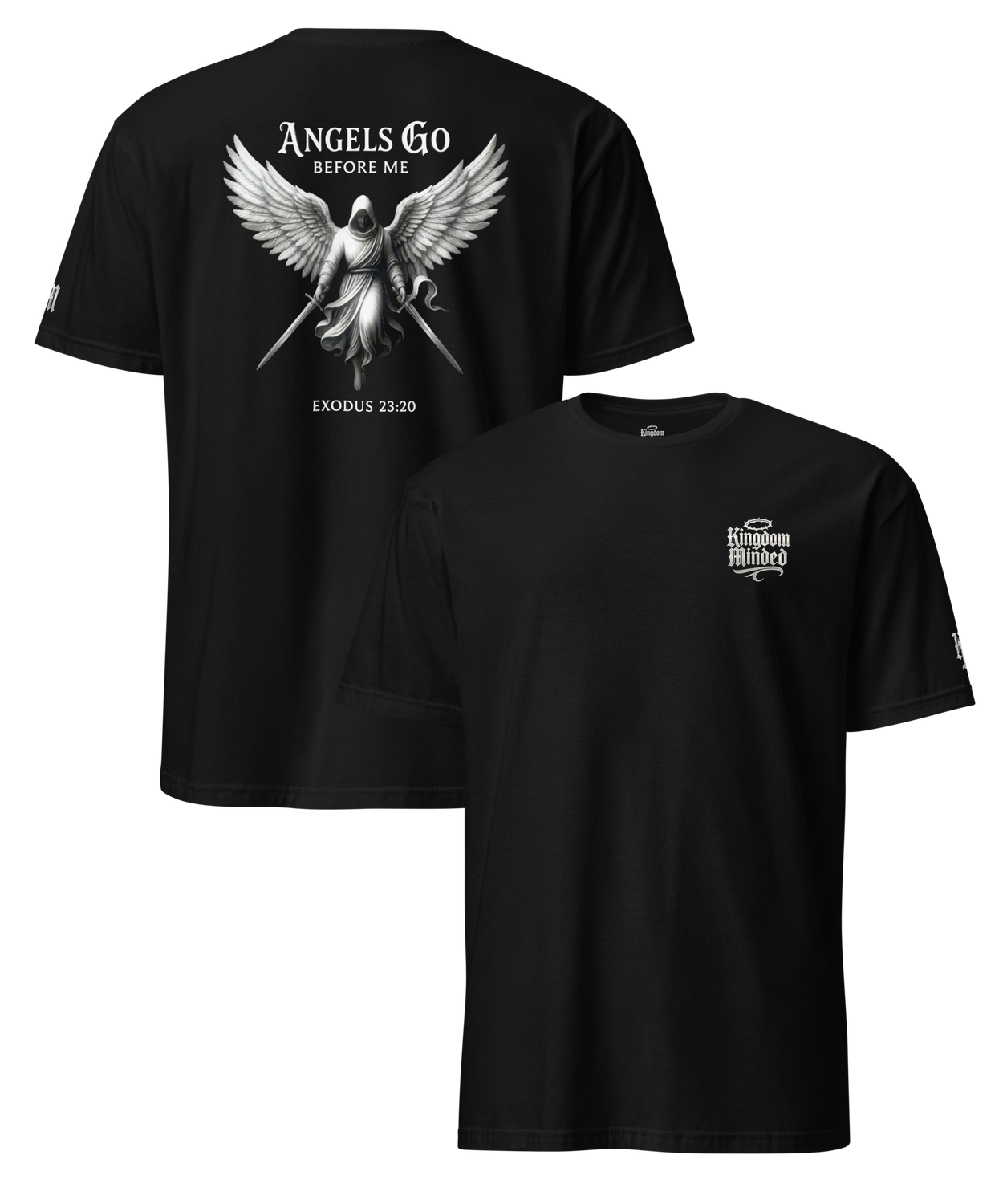 Angels Go Before Me Premium Design Tee