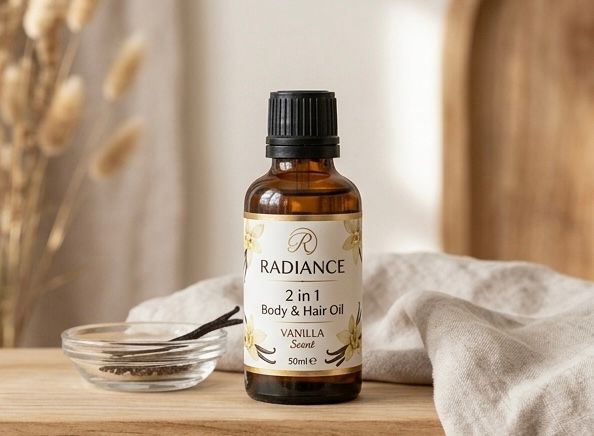 2 in 1 Body and hair oil (Vanilla) 50ml