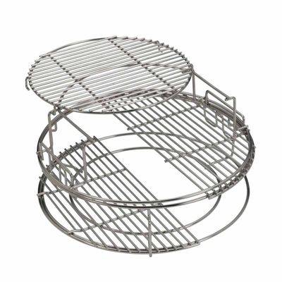 "5-teiliges EGGspander-Set XLarge ConvEGGtor Korb, 2-teiliger Ständerrost, 2x halbrunde Edelstahlroste"