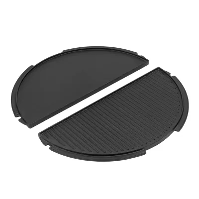 Halbrunde Grillplatte aus Gusseisen XLarge Halbrunde Grillplatte aus Gusseisen XLarge